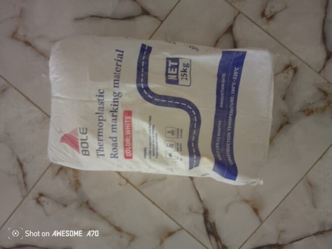 White 25kg Road Paint for Caution By Hiphen Solution