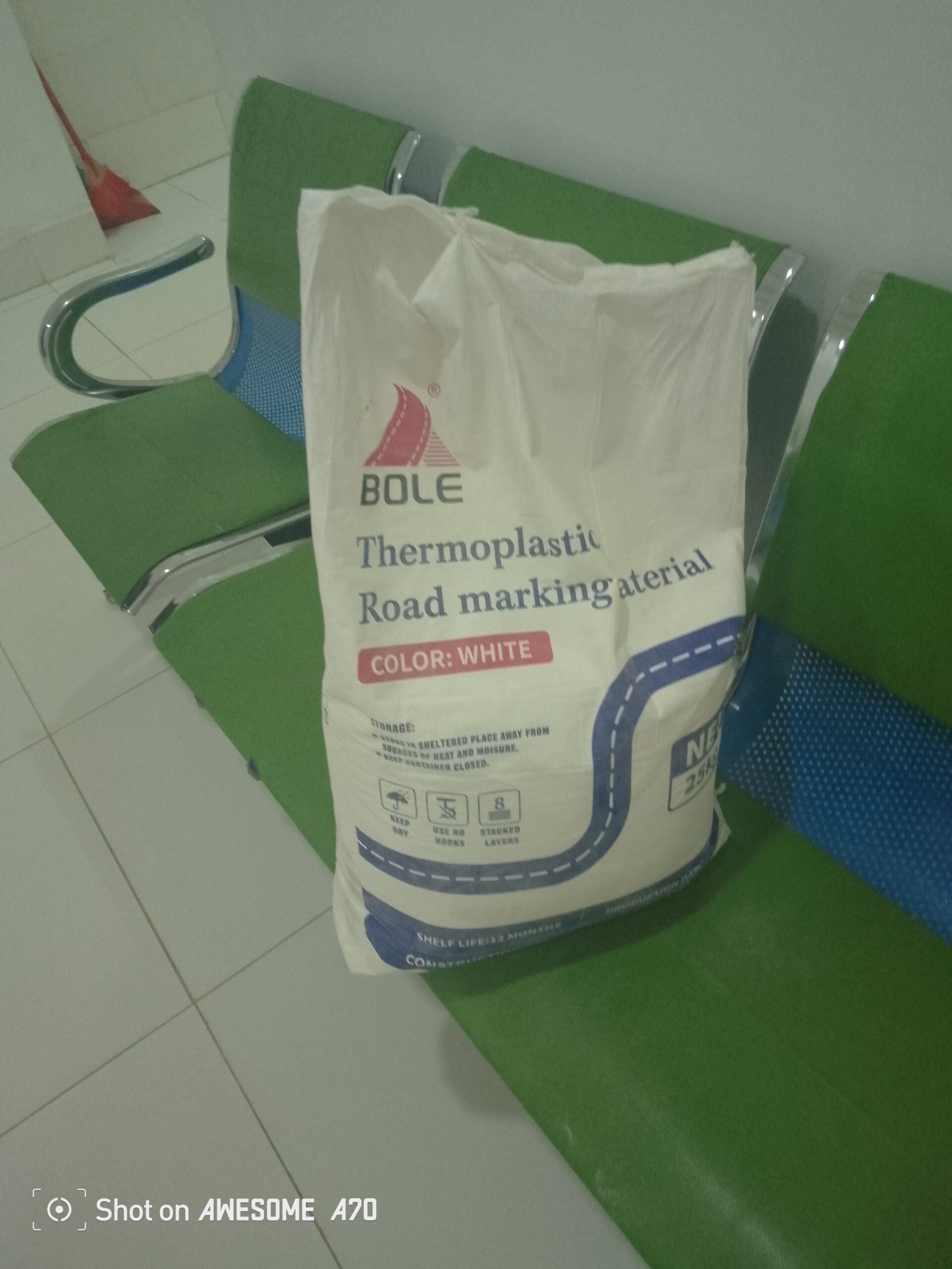 Yellow Thermoplastic Road Marking Paint 25kg By Hiphen Solution