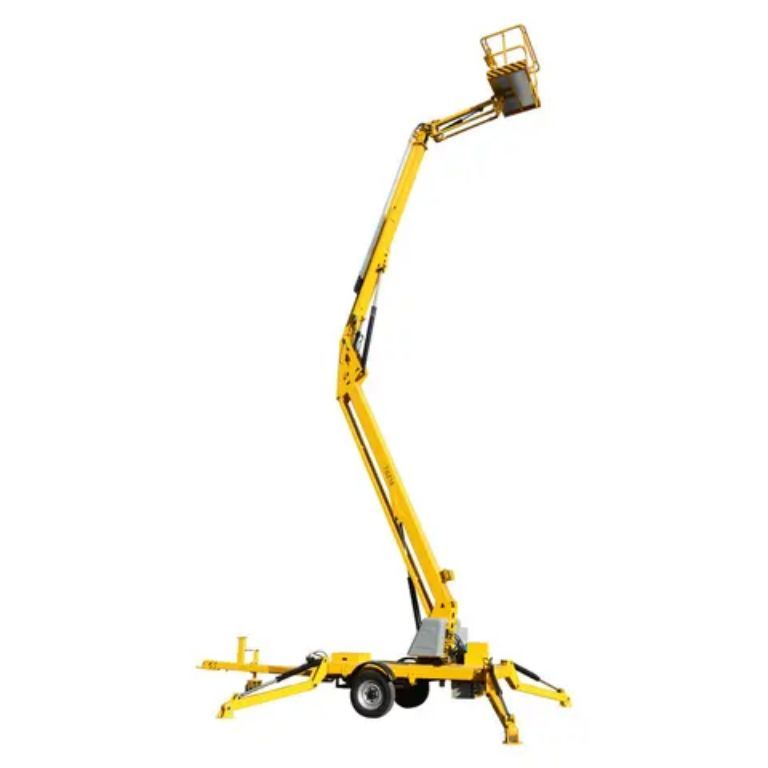 Electric hydraulic mobile small propelled boom lift by Home Lift Elevator