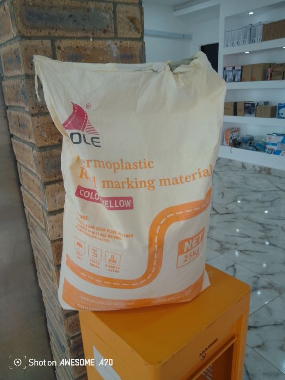 Durable White Reflective Road Marking Paint By Hiphen Solution