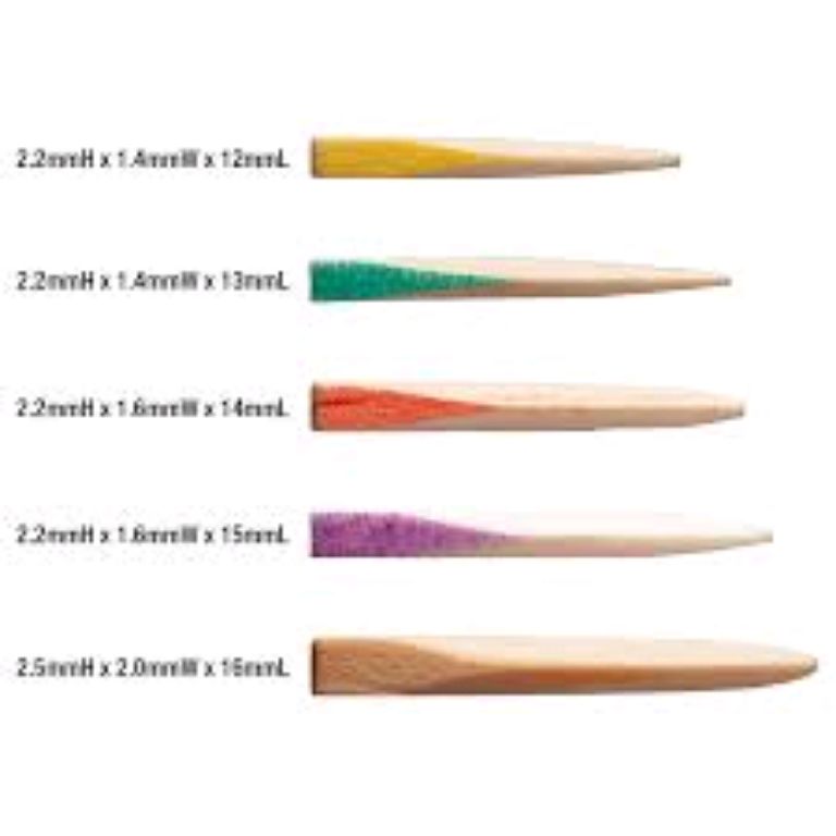 Dental Colourful Wooden Wedge by Scantrik