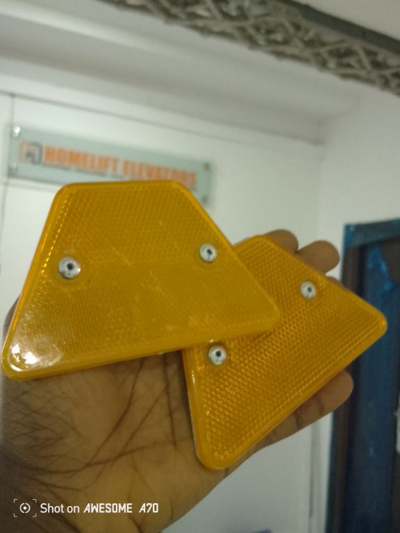 Plastic Guardrail Reflector For Roadway Safety By Hiphen Solution