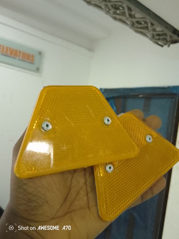 Highway Guardrail Reflector Trapezoidal By Hiphen Solution