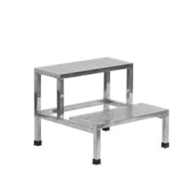 Double Layer Stainless Steel Foot Stool by Scantrik