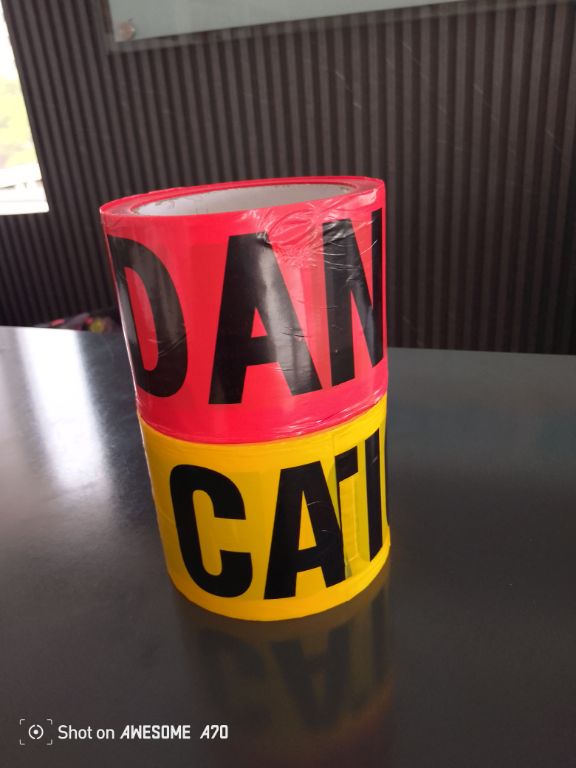 500 Meters Red Barricade Caution Tape By Hiphen Solution