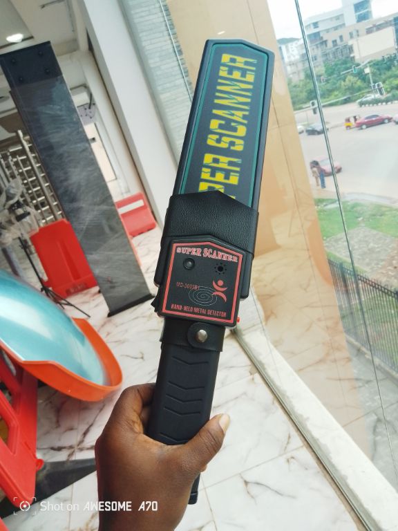 Security Super Scanner Hand Held Metal Detector By Hiphen