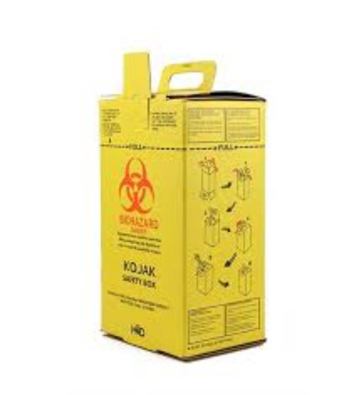 Used Waste Syringe Needle Box by Scantrik