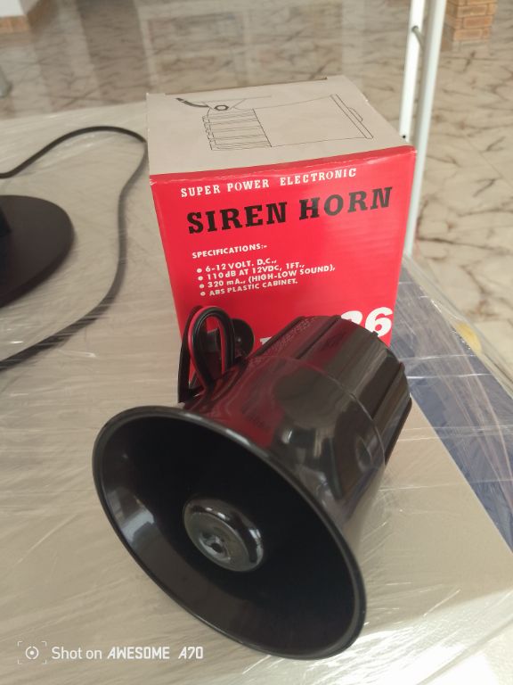 Loud Indoor Outdoor Weatherproof Siren Horn By Hiphen Solution