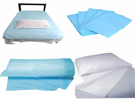 49 Reusable bed sheets and pillow case (blue) BY SCANTRIK MEDICAL