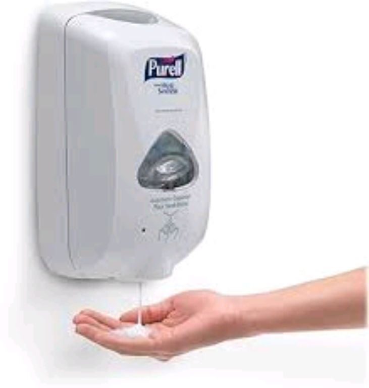 Touchless Foam Purell Hand Sanitizer Dispenser by Scantrik