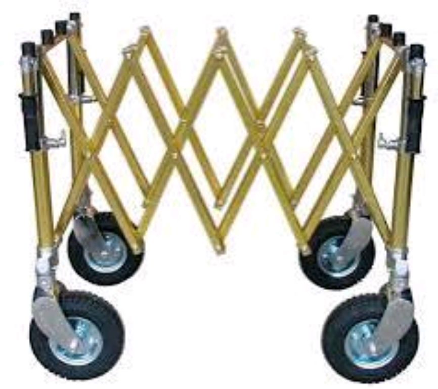 Aluminum Alloy Casket Frame Cart by Scantrik