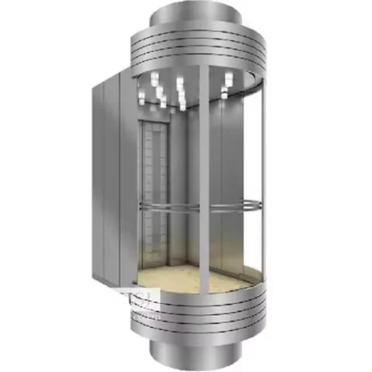 Capsule elevator half round platform by Home Lift Elevator
