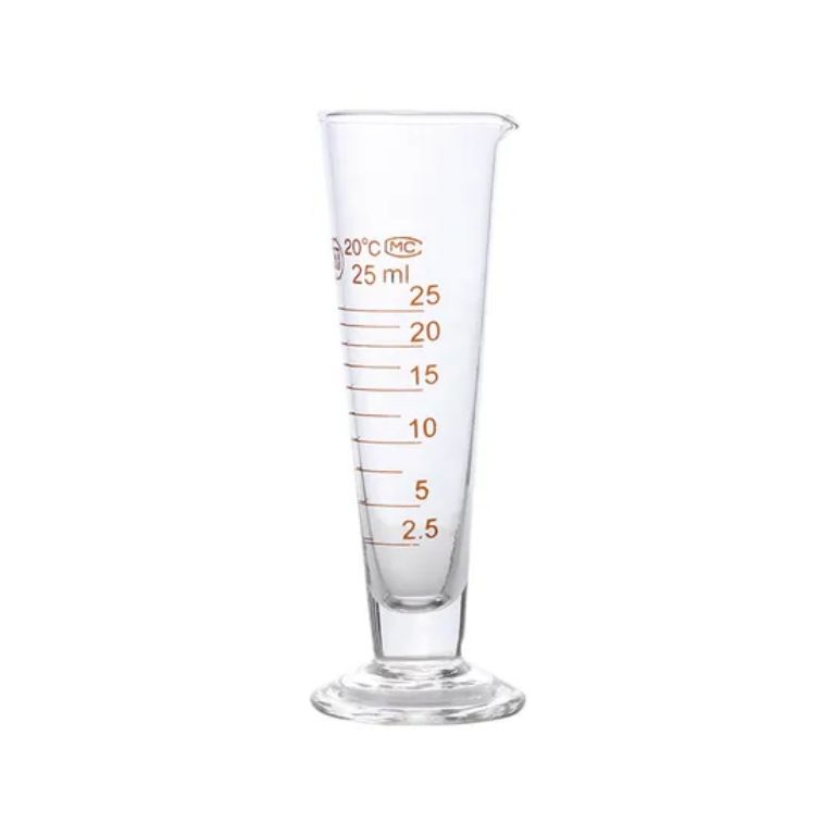 Transparent glass measuring cup 100ml by Scantrik