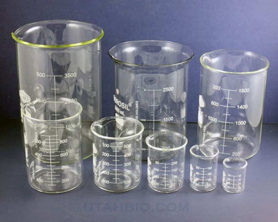 Heat proof glass beaker 100ml by Scantrik