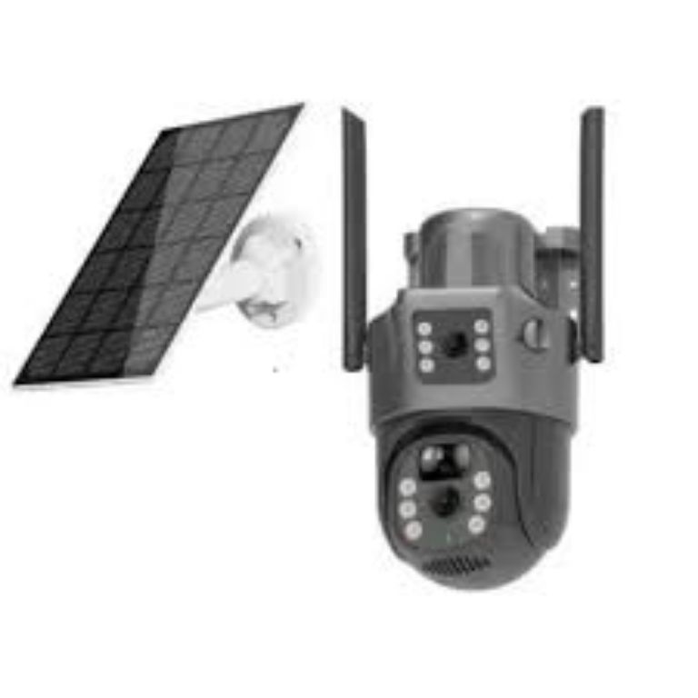 Solar-Powered Dual-Lens IP Camera by Hiphen Solutions