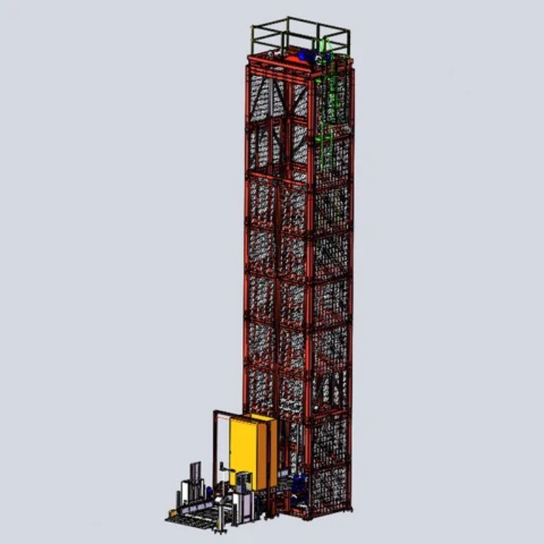 Hydraulic covered goods lift platform by Home Lift Elevator.