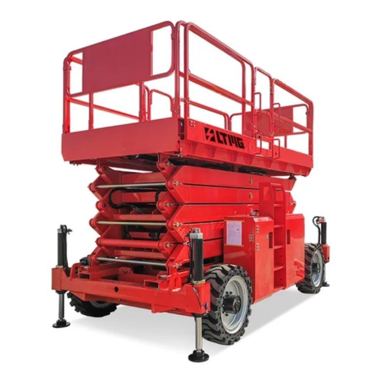 Scissor lift In construction by Home lift elevator