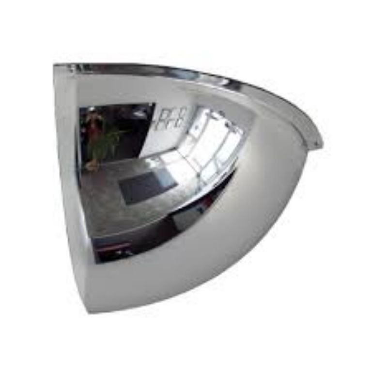 Quarter Round Convex Mirror by Hiphen Solutions