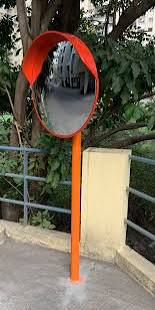 Intersection Roadside Sidewalk Blind Spot Mirror Safety Mirrors(100Cm) By Hiphen Solution