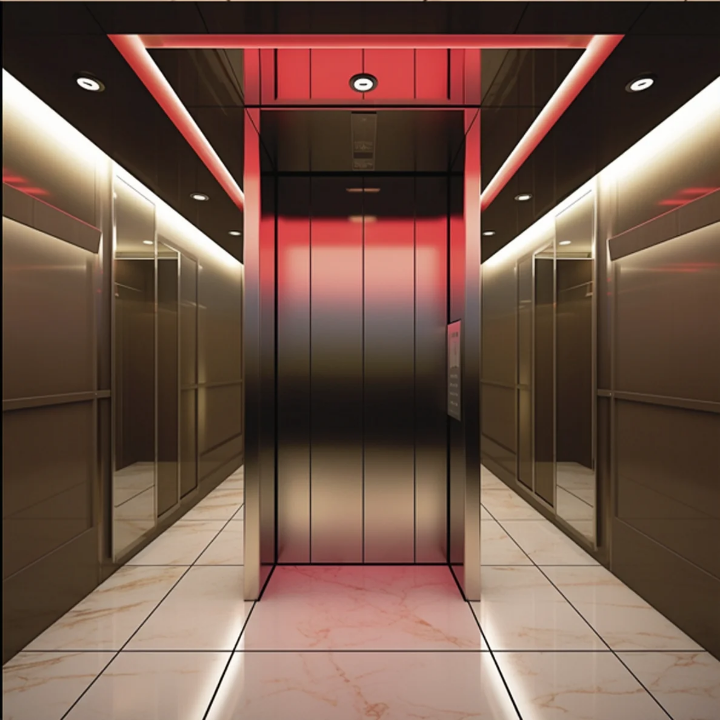 Modern black commercial lift by Home Loft Elevator