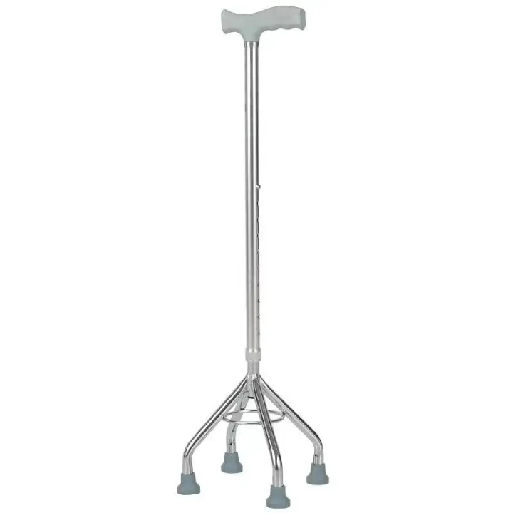 Stainless Steel 4-Feet Walking Stick by Scantrik