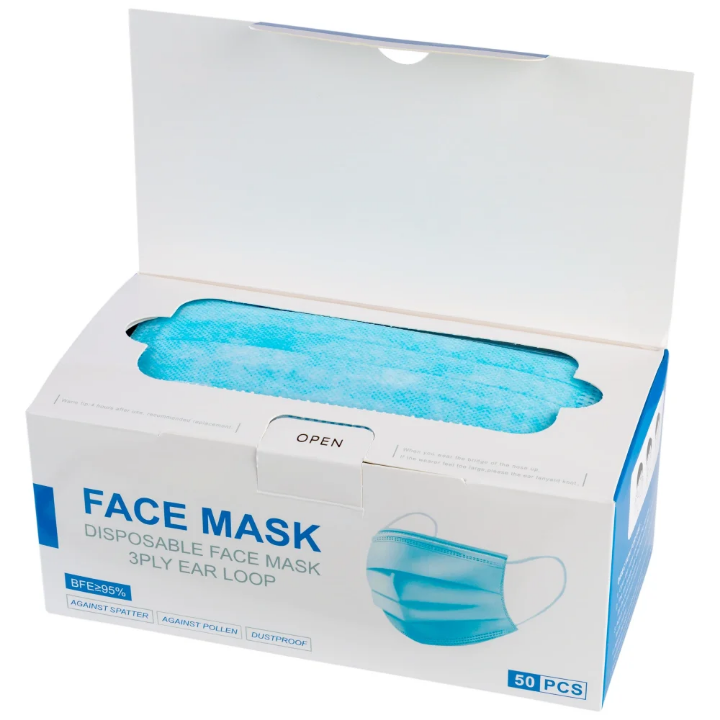 Fold-Flat Disposable Face Mask by Scantrik