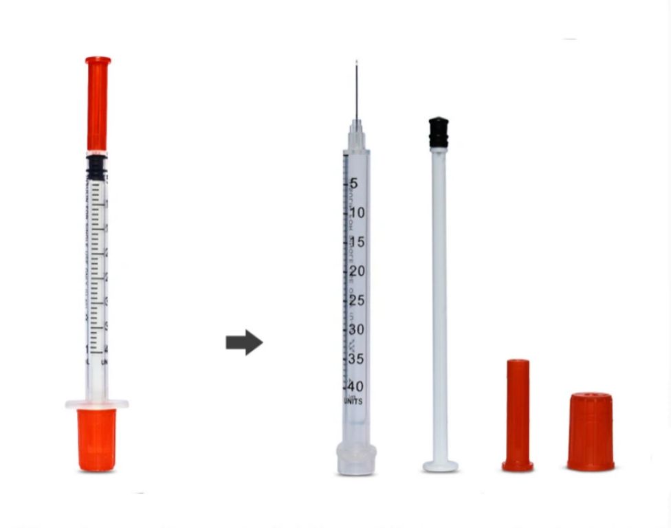 1 mL Insulin Syringe for U-40 Insulin by Scantrik
