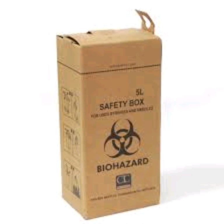 Factory Sale 5L Biohazard Safety Brown Box (25pcs) by Scantrik