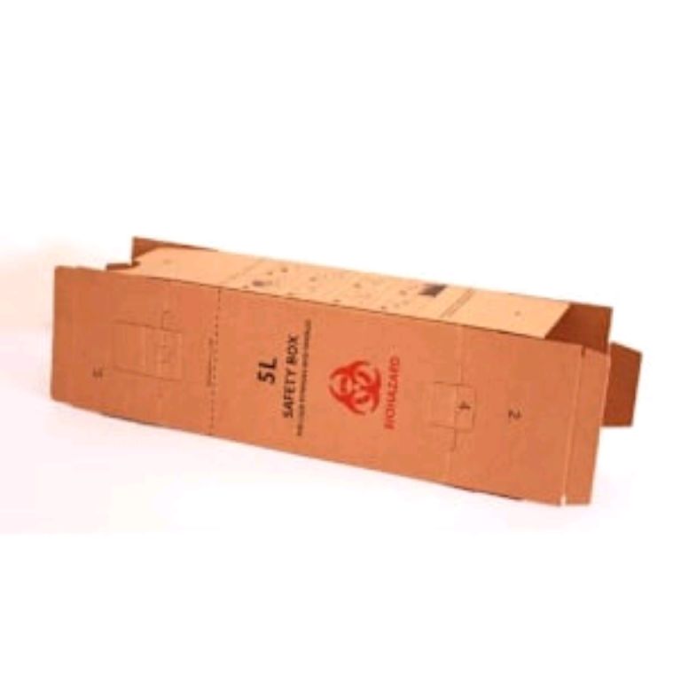 5L Biohazard Safety Brown Cardboard (25pcs) by Scantrik