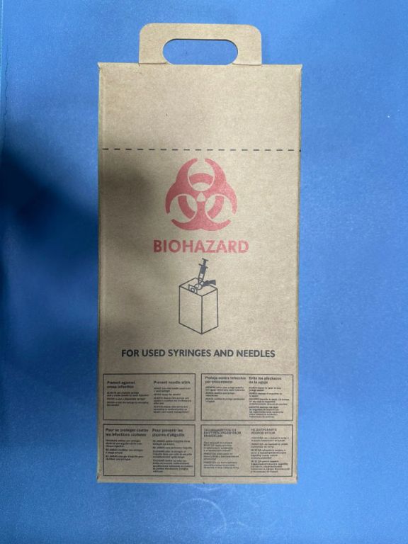 Medical 5L Biohazard Safety Brown Cardboard (25pcs) by Scantrik