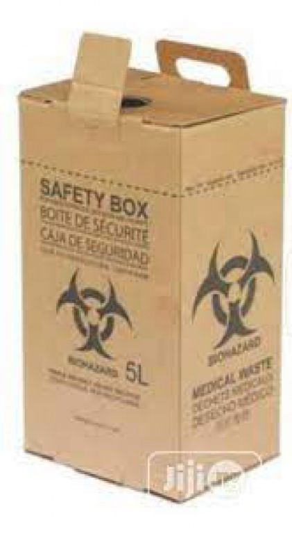 Sharp 5L Biohazard Safety Brown Container (25pcs) by Scantrik