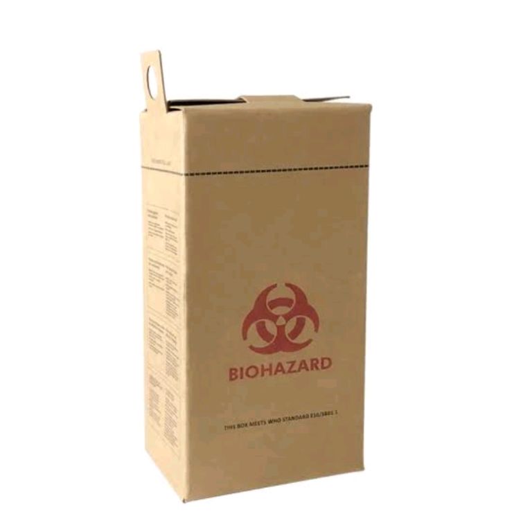 Laboratory 5L Biohazard Safety Brown Box (25pcs) by Scantrik