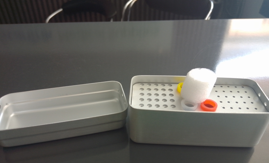 60 Hole Disinfectant Files Holder Box by Scantrik