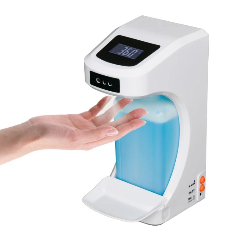 Contactless Soap Pump with Temperature Sensor by Hiphen Solutions