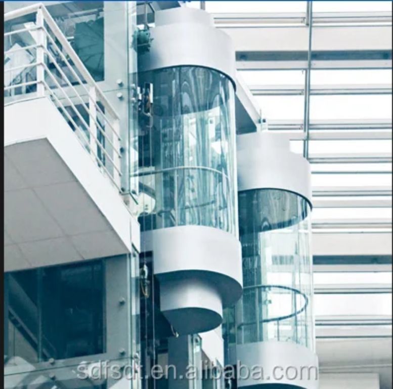 Modern round glass panoramic elevator by Home lift elevator