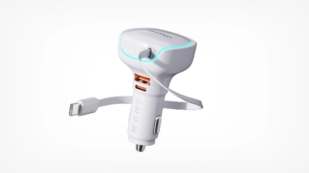 Dual-Purpose GPS Car Charger by Hiphen Solutions