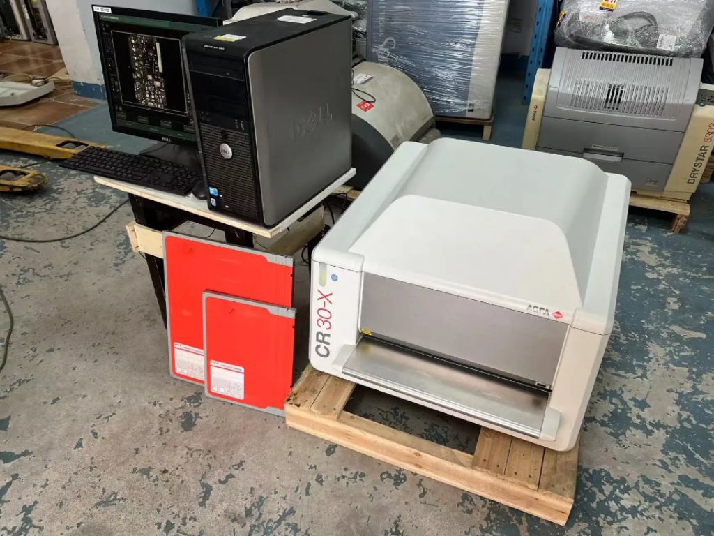 AGFA CR30-X with 2 Cassettes + Workstation Film Printer by Scantrik