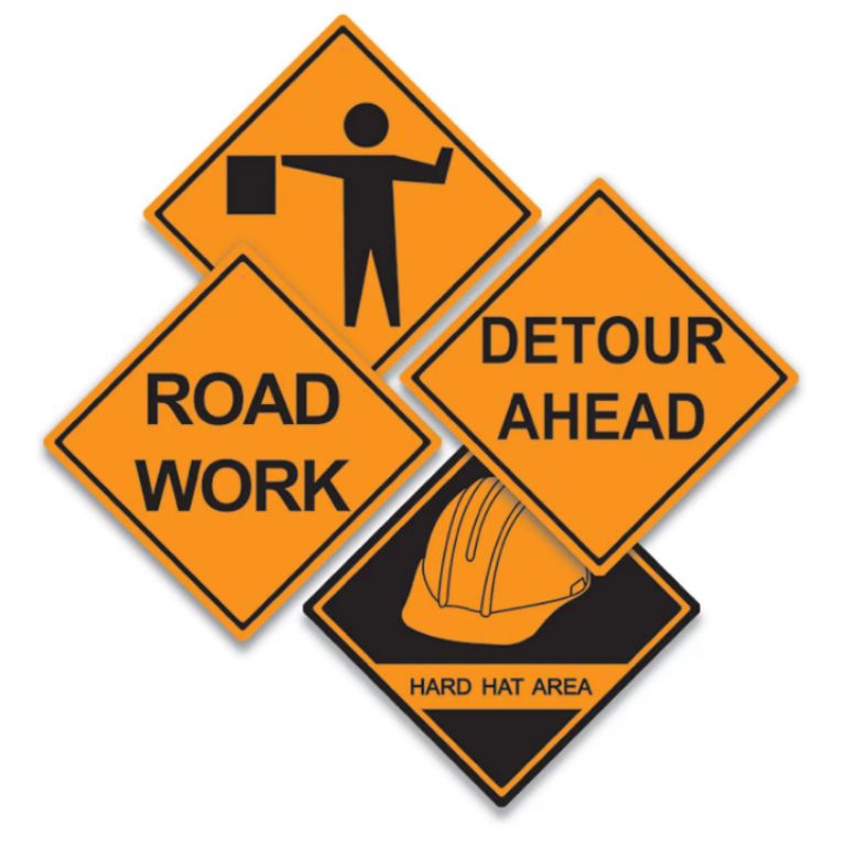 Work Zone Sign by Hiphen Solutions