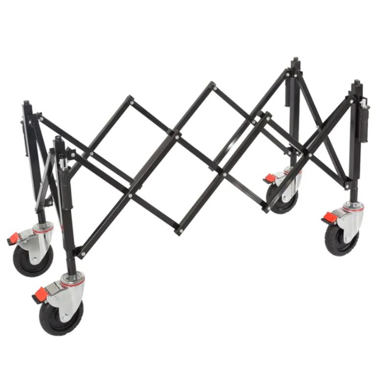 Aluminum Alloy Church Funeral Trolley with Universal Wheels by Scantrik