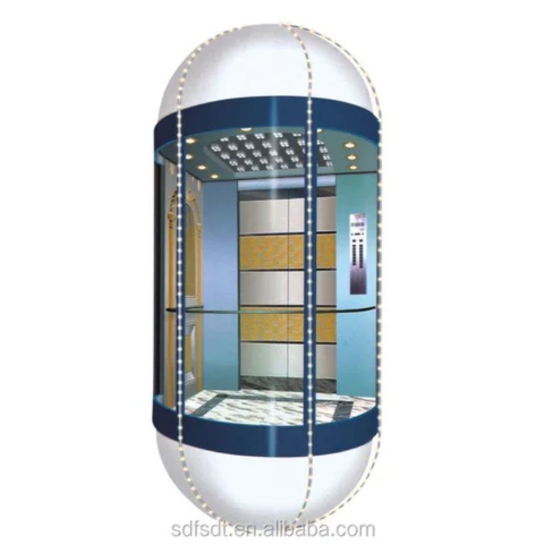 Small Panoramic capsule passenger elevator lift by Home lift elevator