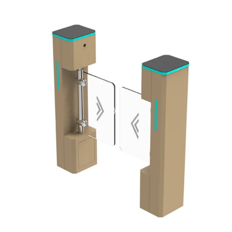 Twin Engine Swing Glass Flap Barrier by Hiphen Solutions