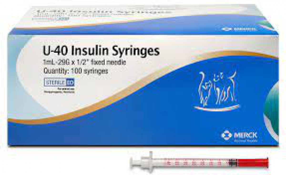 1mL 40-Unit Syringe for Insulin by Scantrik