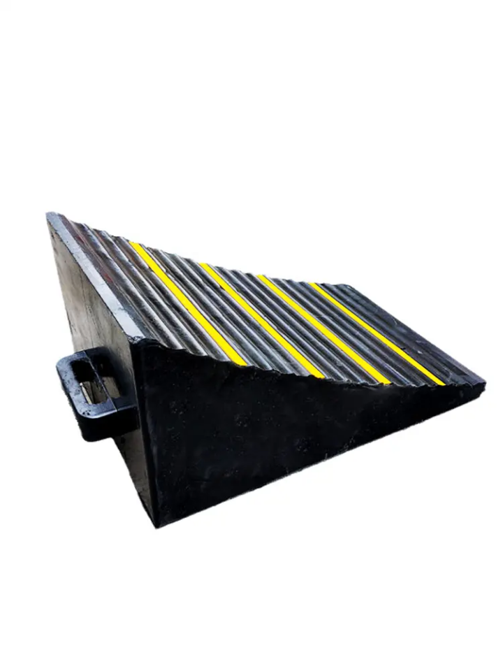 Dual-Wedge Rubber Tire Chock by Hiphen solutions