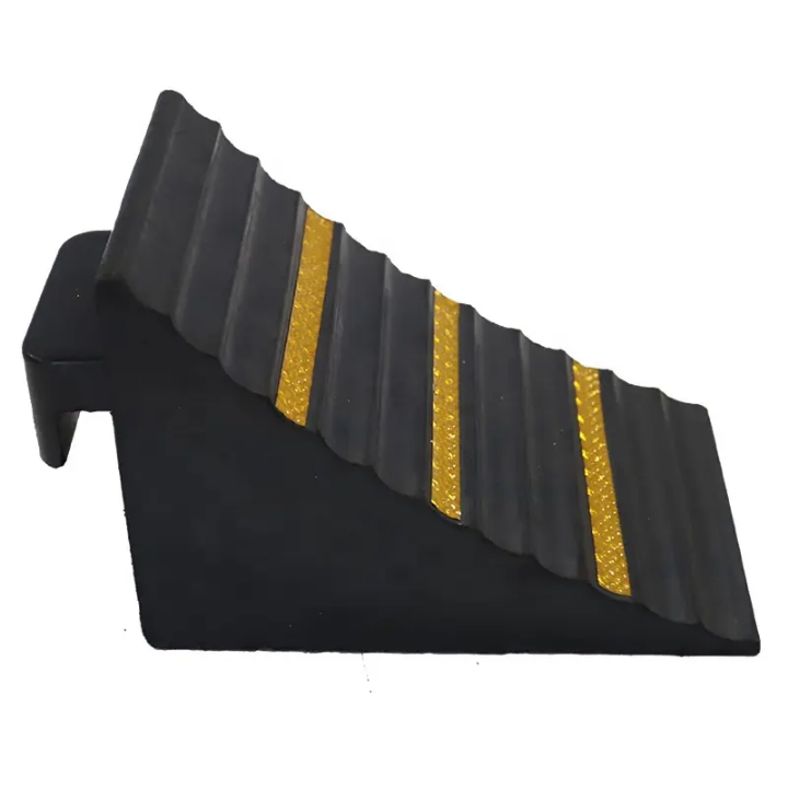 Commercial Rubber Wheel Stop with Enhanced Grip by Hiphen solutions