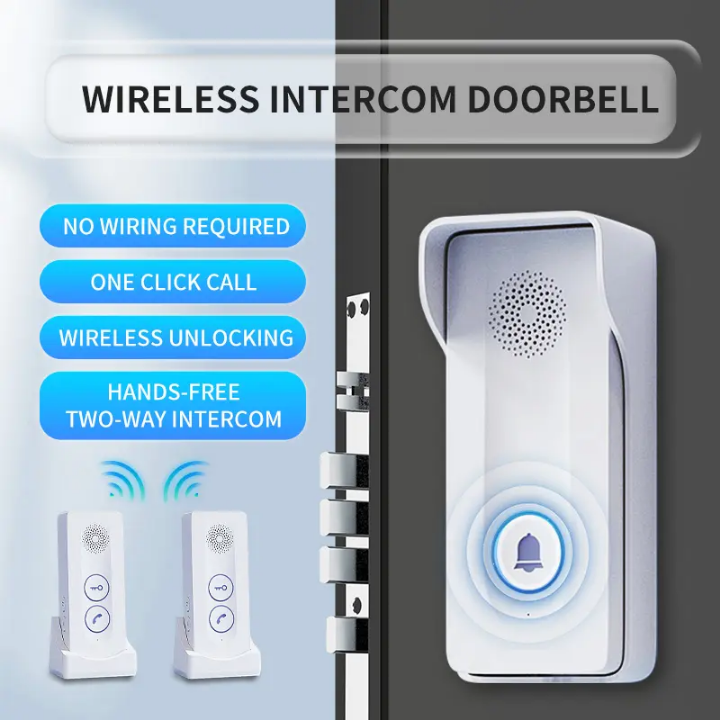 Portable wireless audio intercom doorbell by Hiphen solutions