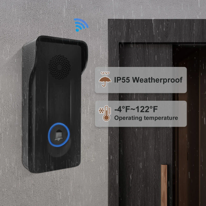 Waterproof wireless audio intercom doorbell by Hiphen solutions