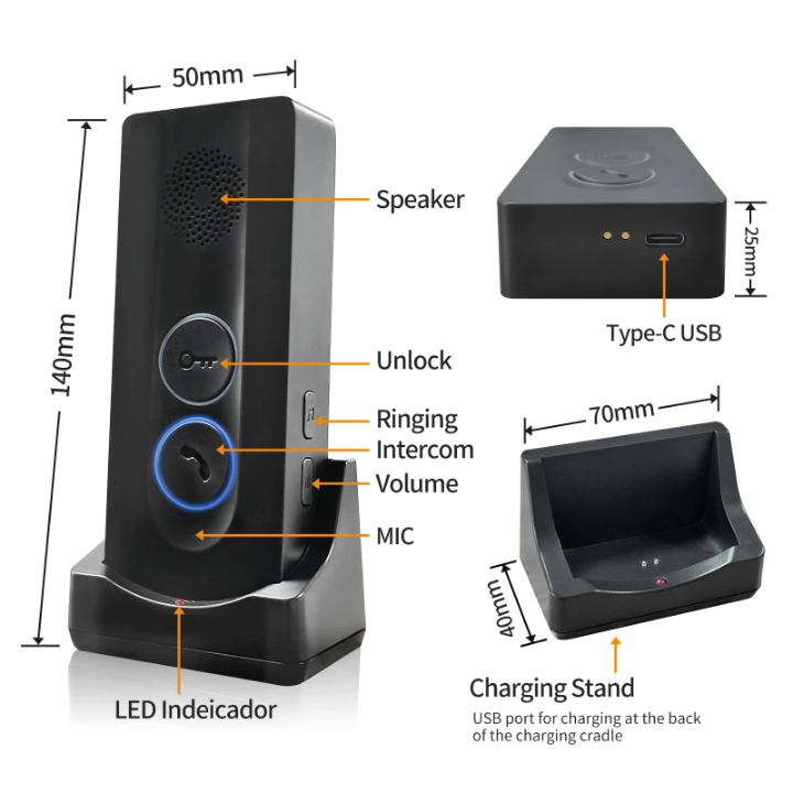 Wireless Audio intercom doorbell by Hiphen solutions