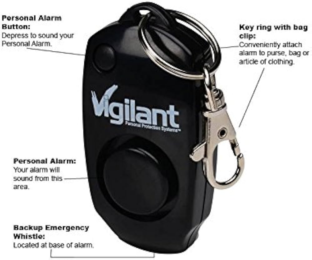 Light durable vigilant 130db personal alarm by Hiphen solutions