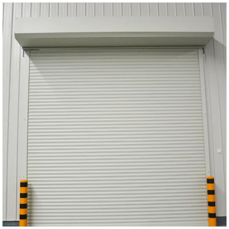 Non perforated Automatic shutter door with accessories and motor by Hiphen solutions
