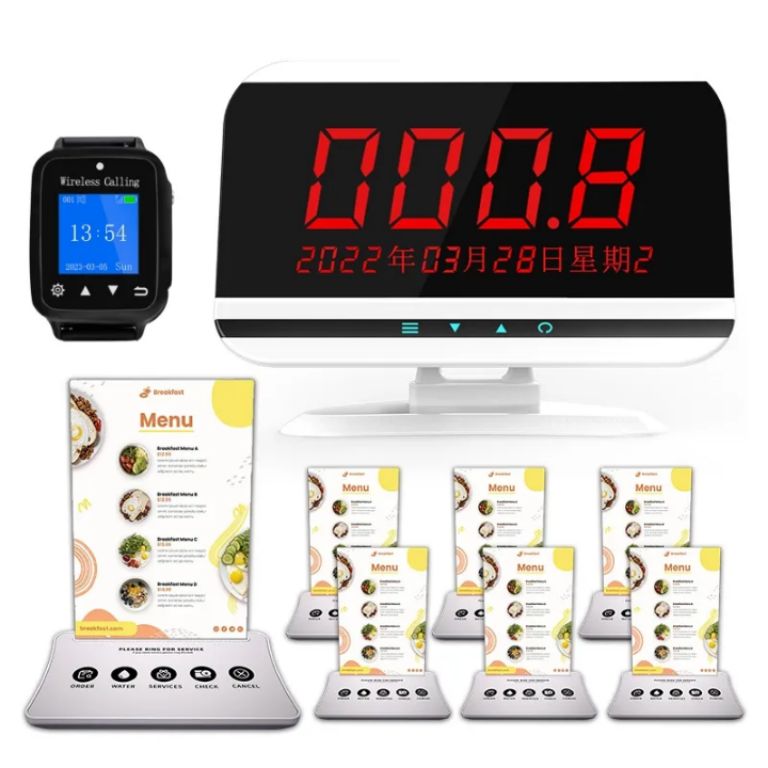 Waiter Call System with Menu Stand by Hiphen solutions